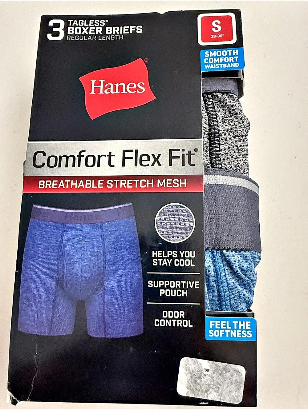 Hanes Comfort Flex Fit Boxer Briefs Size Small NWT